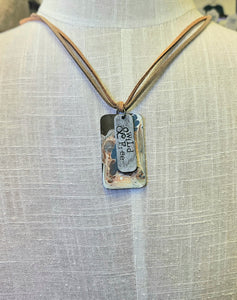 Brown Leather Multicolor Pendant Wild & Free