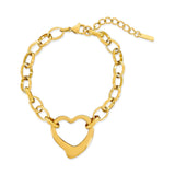 OMG Blings Polished Heart Water Resistant Bracelet