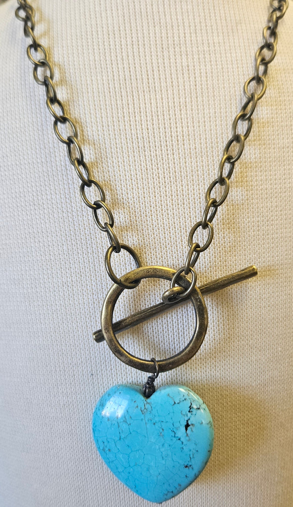 Turquoise Heart Necklace