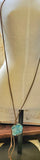 Beautiful Turquoise Stone With Leather Beaded Tassle
