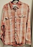 Santa Claus Darker Pink Flannel Shirt