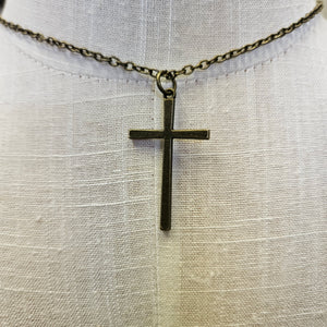 Bronze Cross Necklace