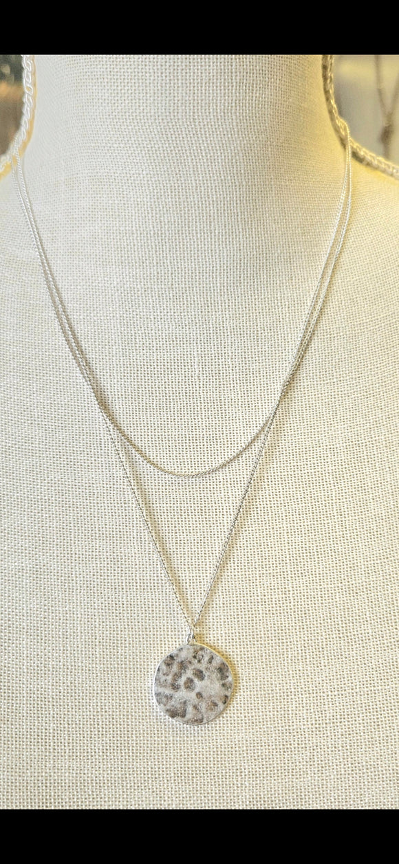 Silver Medallion Necklace