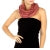 Diamond Knit Pink Infinity Scarf
