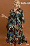 Boho Paisley Tiered Midi Dress - All Sizes