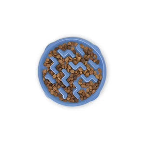 Outward Hound - Fun Feeder Slo Bowl - Blue Small