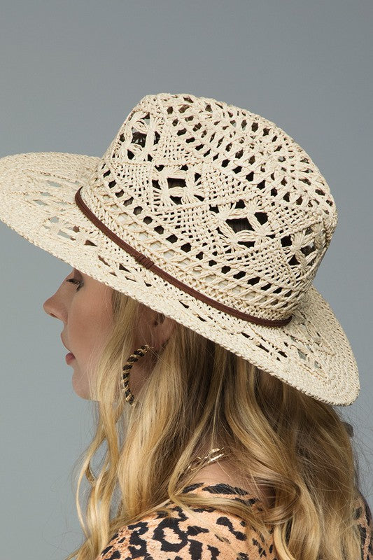 Hand weaving Open-Weave Panama Hat