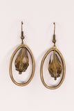 Oval Drop Earrings