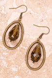 Oval Drop Earrings