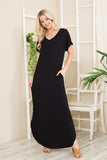 Black Maxi Dress With Pockets