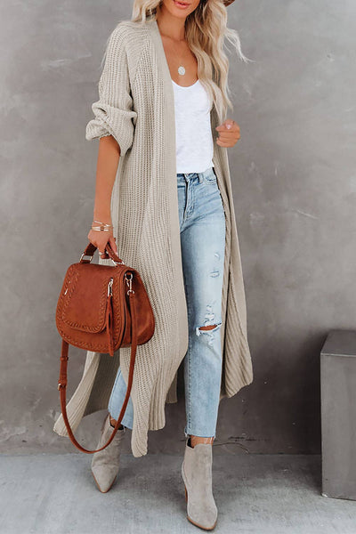 Open Front Slit Duster Cardigan – Sunflower Skies Boutique