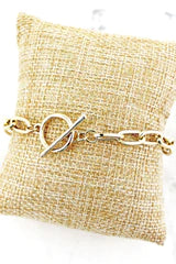 Oval Link Chain Toggle Bracelet