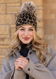 Leopard Knit Hat