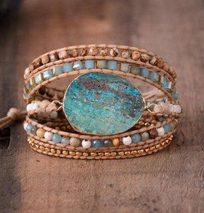 Blue Earth Jasper Bracelet