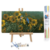 Birds and Sunflowers - Birds canvas paint by numbers kit