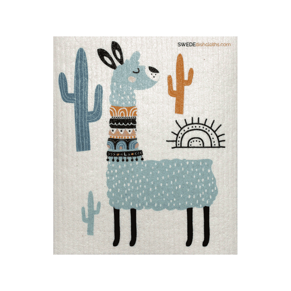 Wet it! Blue Llama Spongecloth