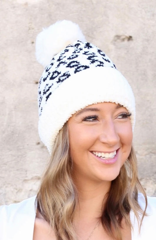 Siran Spotted Beanie Ivory