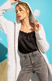 Cozy Ivory Knit Style Cardigan