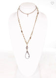 Crystal Teardrop Necklace