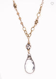 Crystal Teardrop Necklace