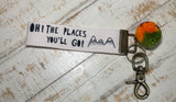 Words To Live By Canvas Keychains