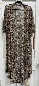 Long Leopard Cardigan