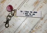 Words To Live By Canvas Keychains