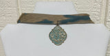 Teal Pendant Choker