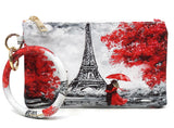 Red Paris Wristlet