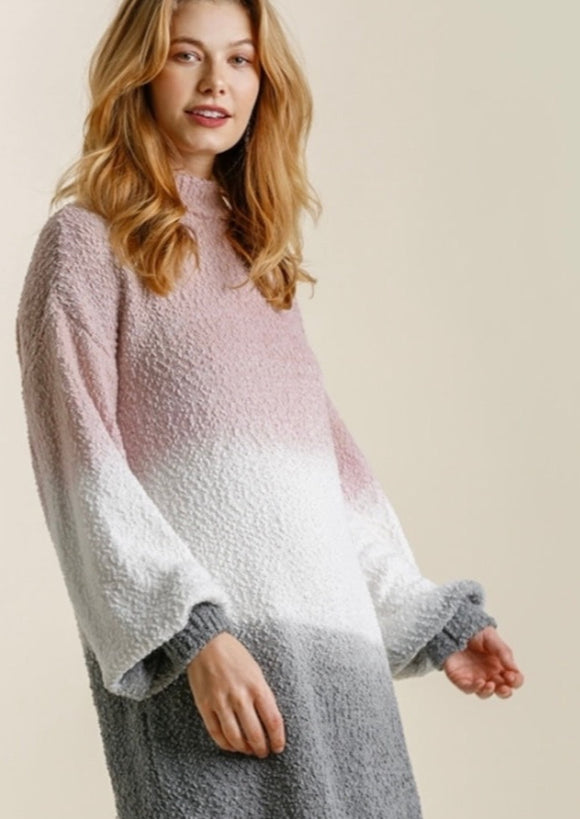 Sweater Dress With Side Slits