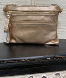 Fashion Clutch & Cross Body Rose Gold Bag