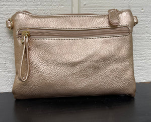 Fashion Clutch & Cross Body Rose Gold Bag